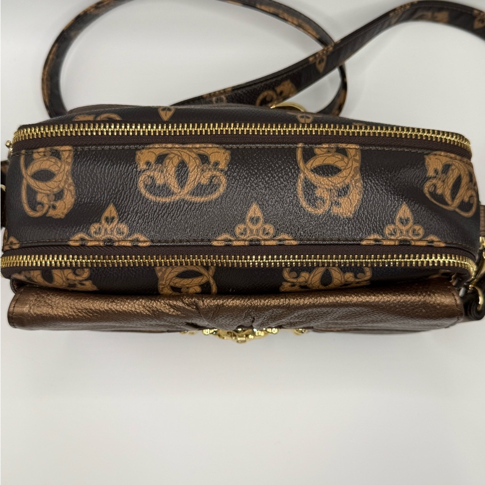 SharifSharif Rare Brown Metallic Jaguar Crossbody LIKE NEW - Picture 5 of 16